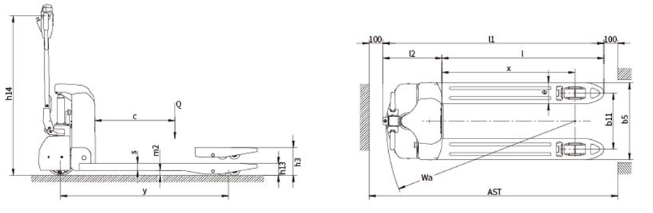 Thông Số Kỹ Thuật Xe Nâng Tay điện