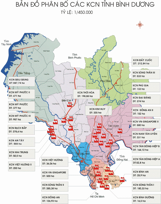Danh Sach 28 Khu Cong Nghiep O Binh Duong