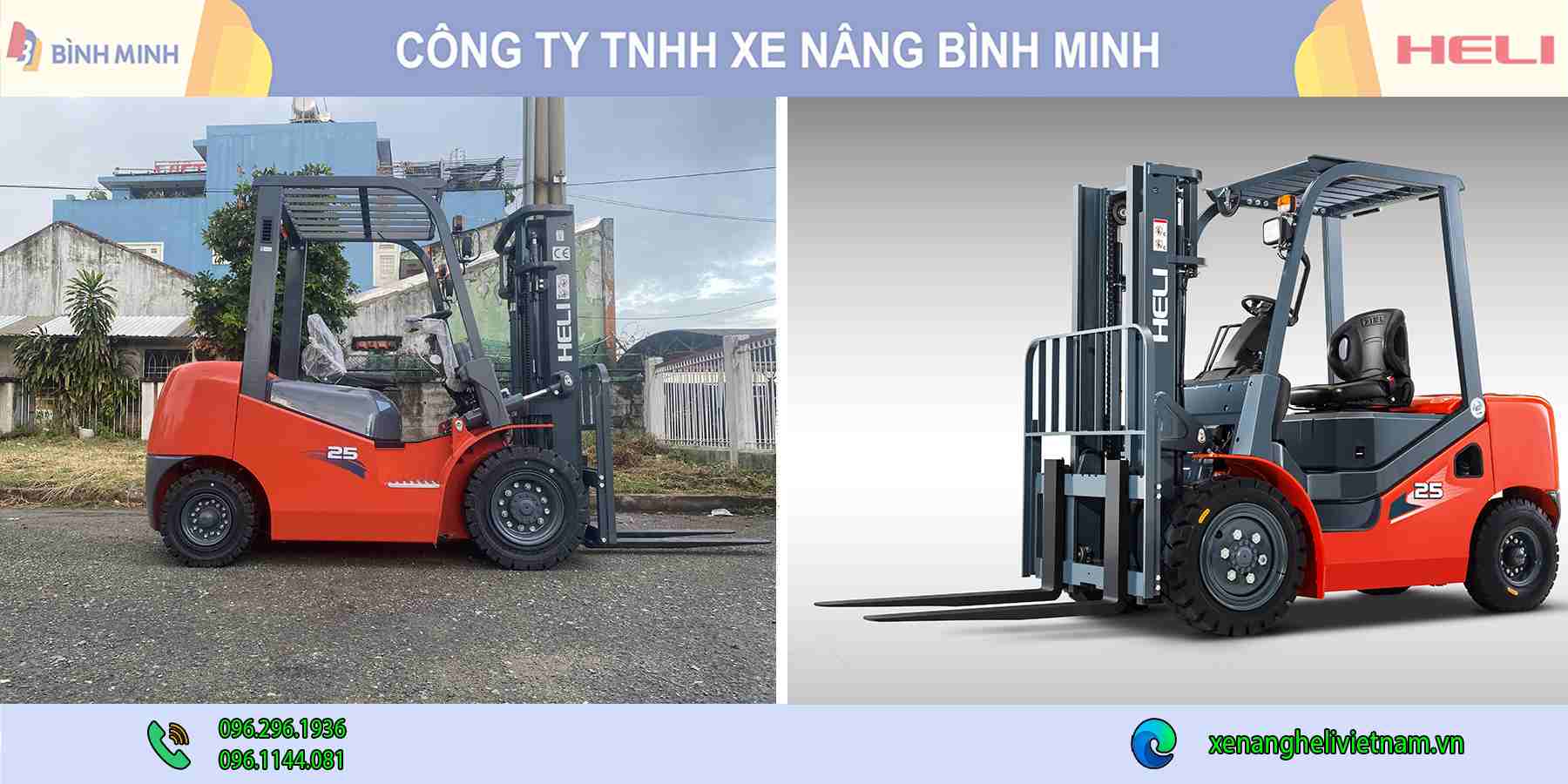 Xe Nâng Dầu 2,5 Tấn Thực Tế