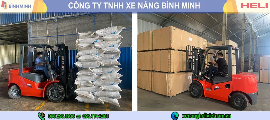 Xe Nâng Dầu 3,5 Tấn Nâng Hàng