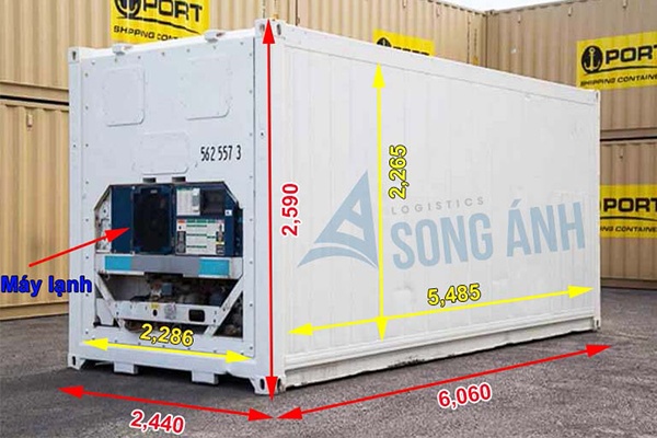 Kích Thước Container 20 Feet Lạnh