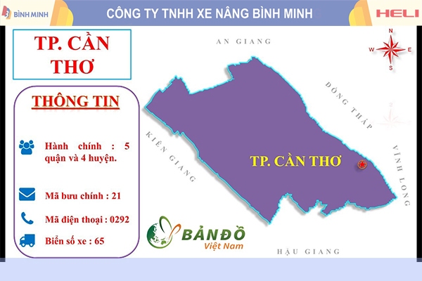 Bản đồ địa Lý Cần Thơ