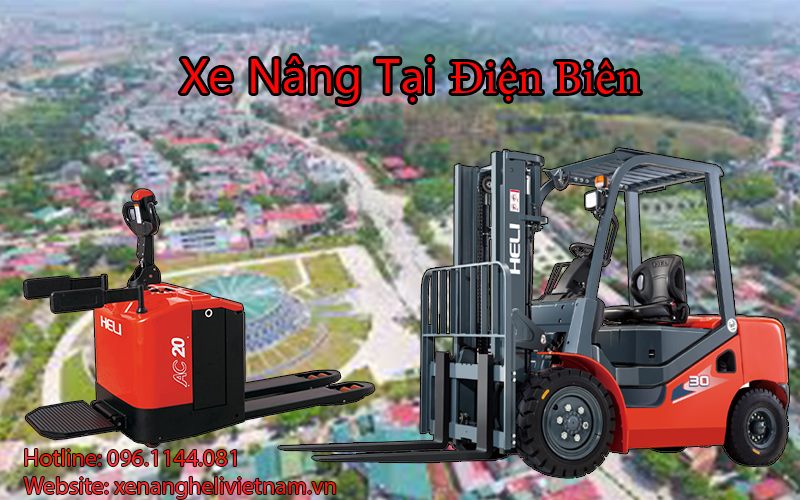 Xe nâng tại Điện Biên