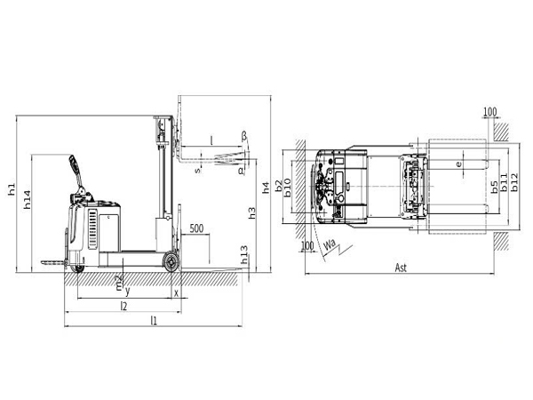 Thông số kỹ thuật xe nâng điện đứng lái CPD20-JRD