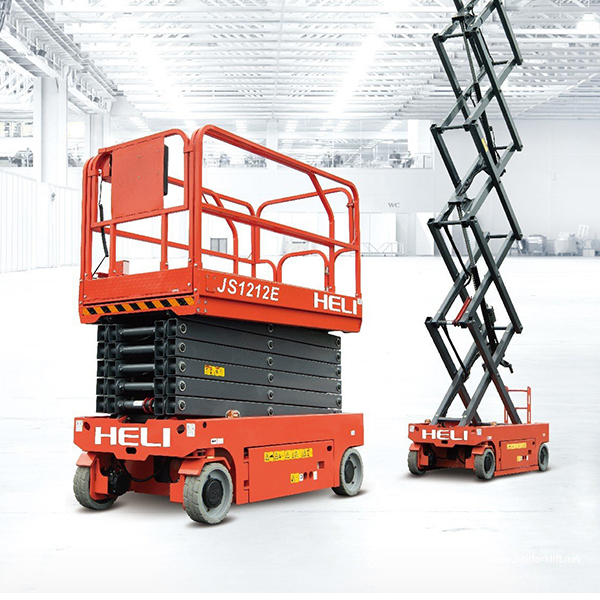 Xe nâng người 10m Heli JS1012LI 1 xe nâng người 10m